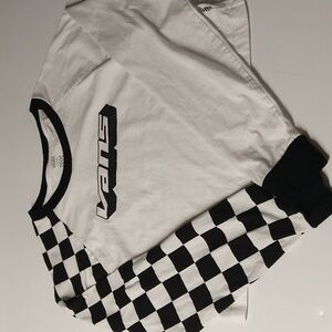 Vans Asymmetrical Checkered Crop Top